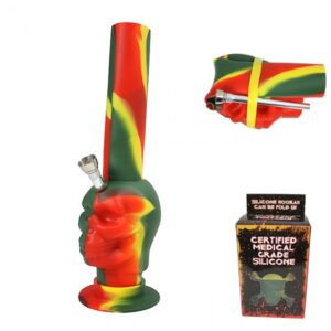 Silicone Bong ‘Skull’ Camouflage red , h:26,5cm_60ae36130929e.jpeg