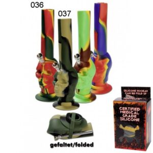 Silicone Bong ‘Skull’ Camouflage red , h:26,5cm_60ae3613d4f06.jpeg